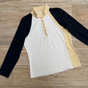 Tail Mock Neck Long Sleeve Golf Top Size Medium
